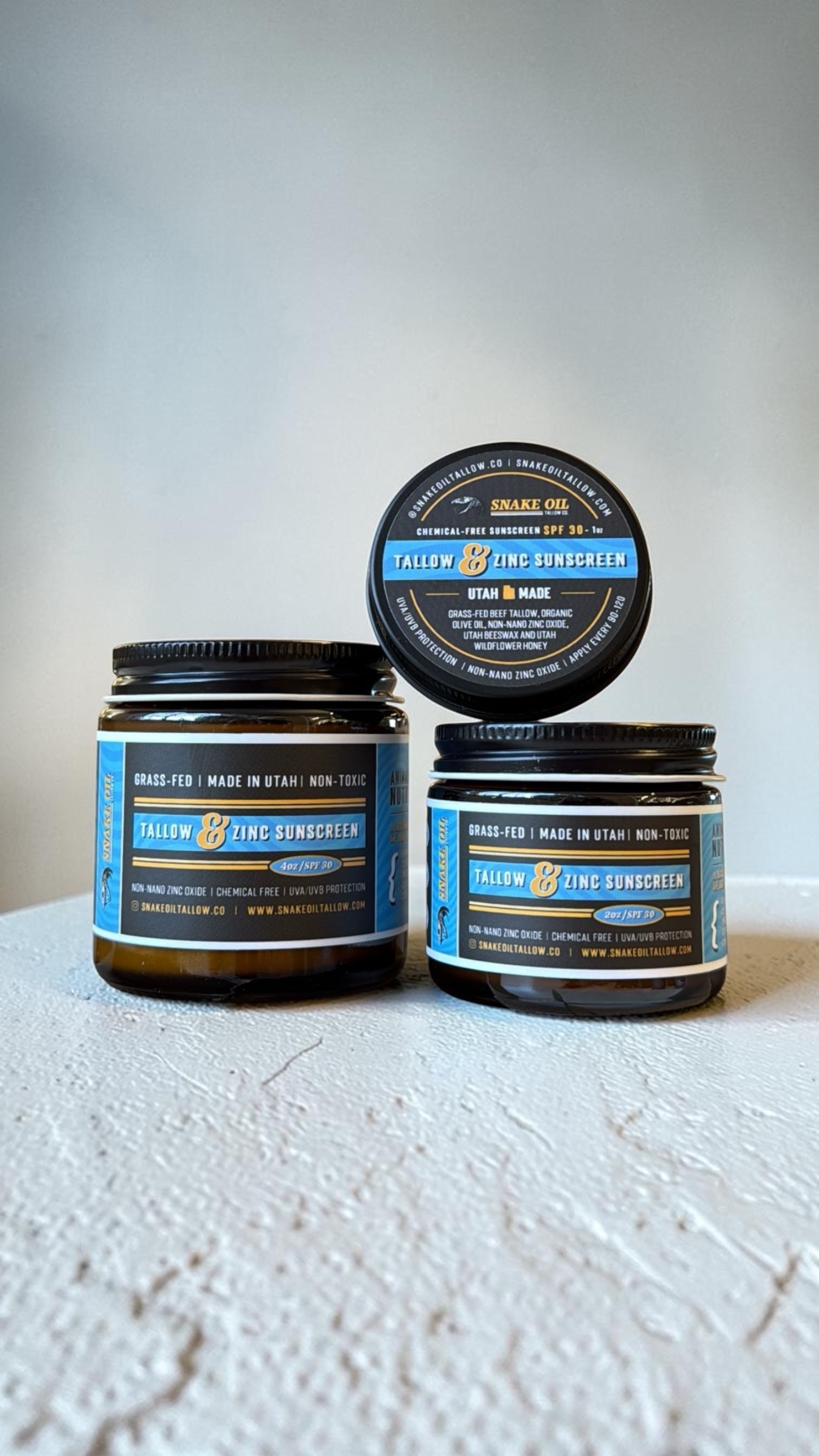 フェイスジェル・ゲル taro Tallow & Zinc Sunscreen - 30 SPF – Snake Oil Tallow Co.