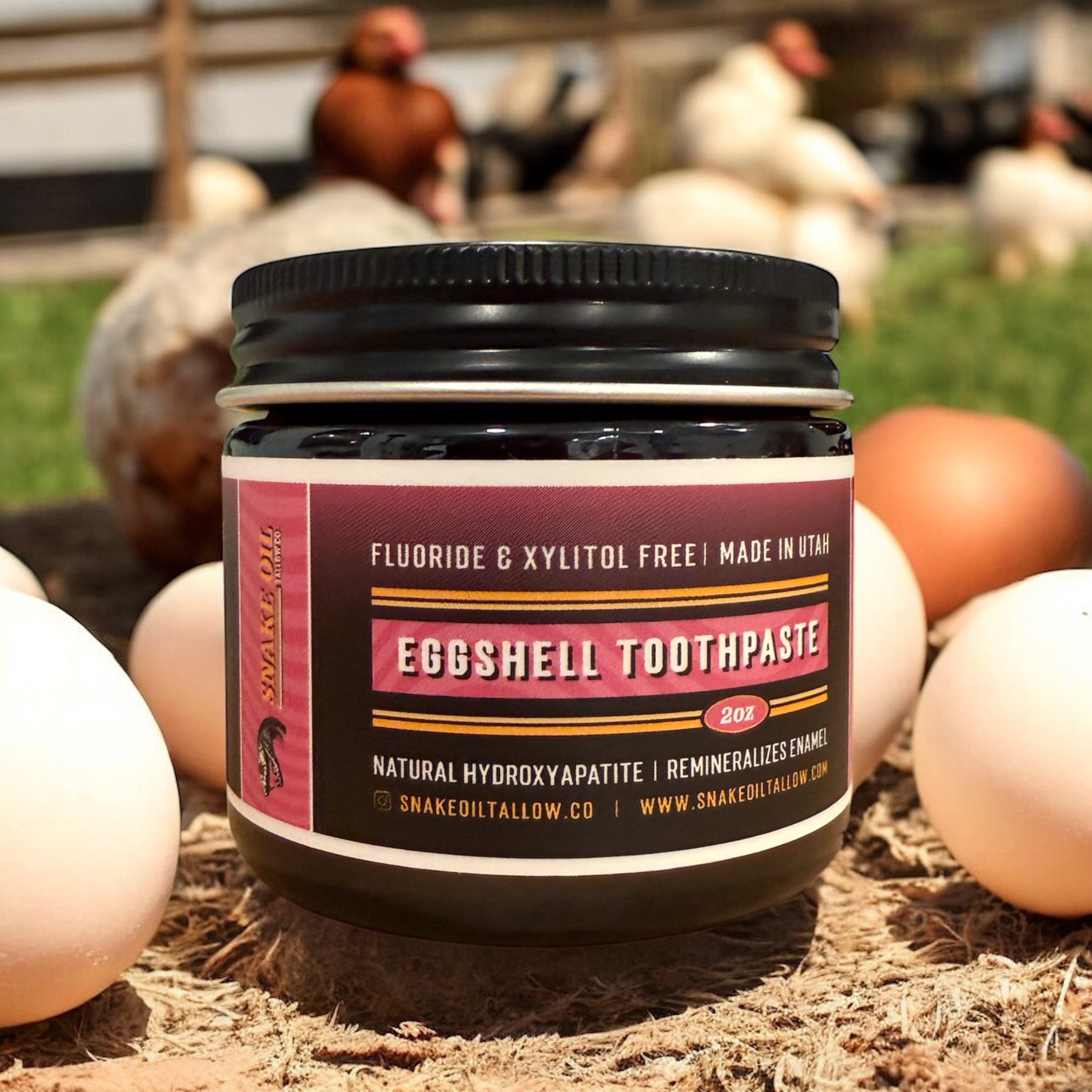 Eggshell & Tallow Toothpaste – Snake Oil Tallow Co.